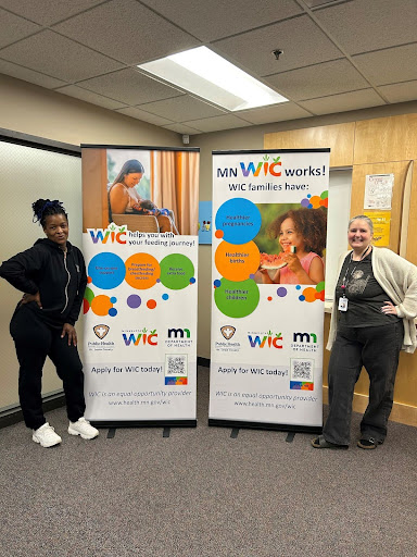 WIC banners and staff